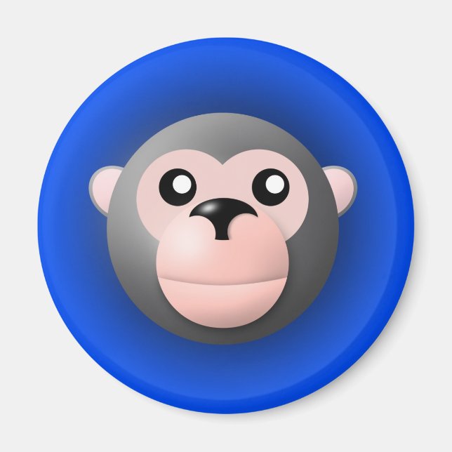 Magnet mit Tier: Affe (Vorne)