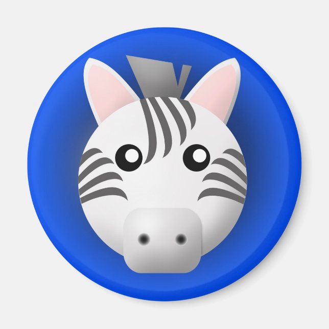 Magnet mit Tier: Zebra (Vorne)