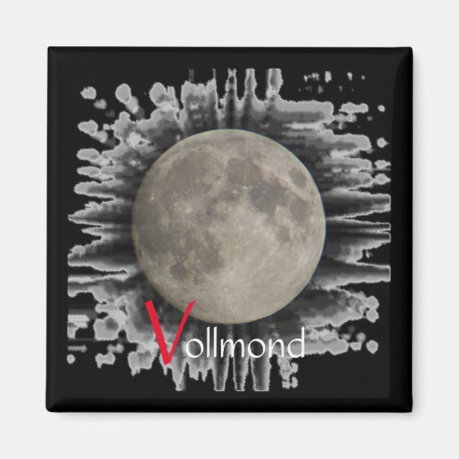 Magnet mit Vollmond (Vorne)