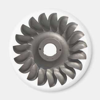 Magnet mit Wasserturbinen