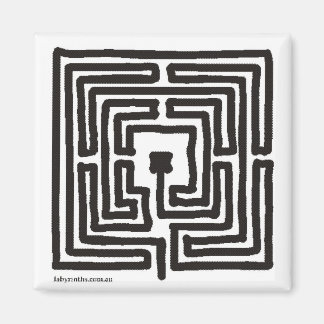 Magnet mittelalterliches Labyrinth Pen Quadrat kle