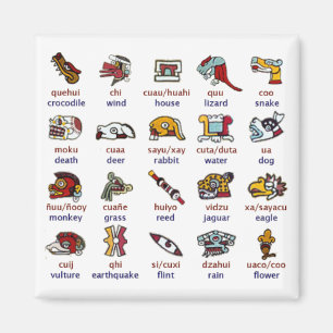 Magnet: Mixtec Tagessymbole Magnet