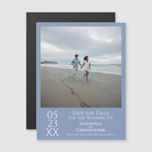 Magnet Moderne de Photo pour Sauvegarder la Date e