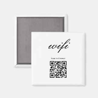 Magnet | Modernes Wifi-QR-Code