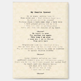 Magnet ; Mon coeur s'ouvre