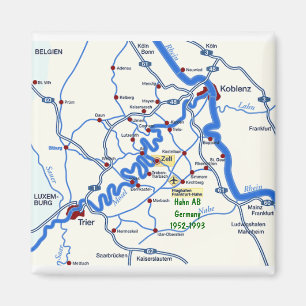 Magnet Mosel-Karten-w/Hahn