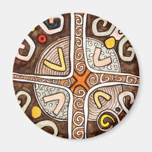 Magnet Motif de style africain