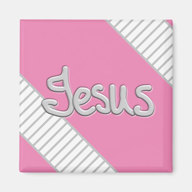 Magnet Motif rayé de Jésus (Devant)