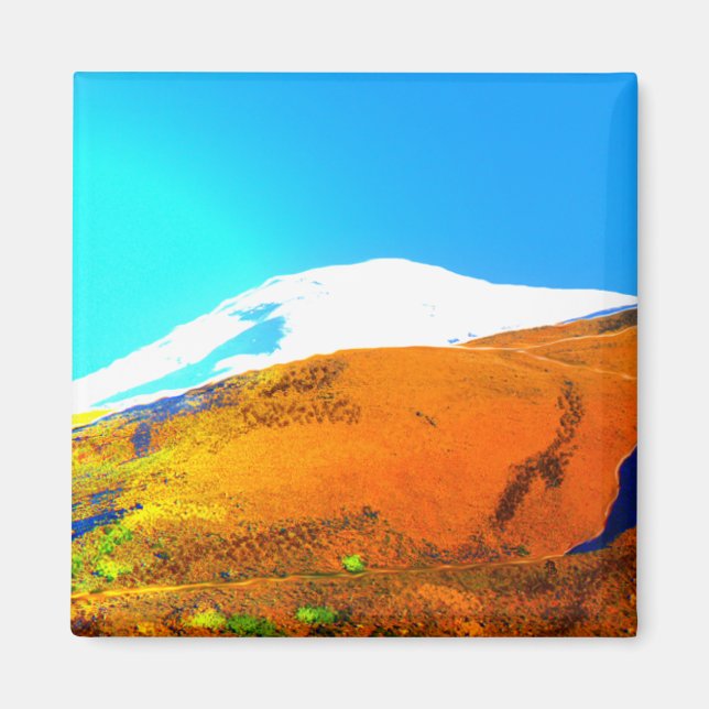 Magnet N° 2 vue Montagne Andes (Devant)