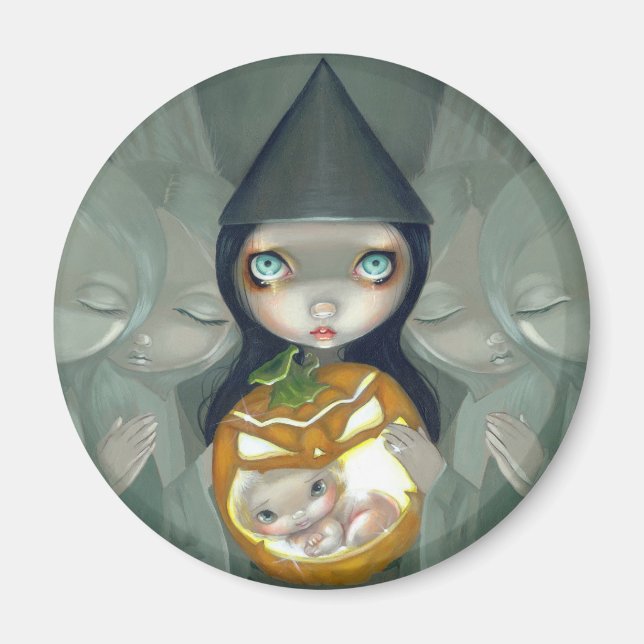 Magnet "Né d'un Citrouille" (Devant)