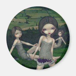 Magnet "Nymphs collectant des baies"