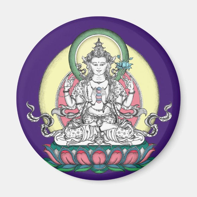 MAGNET of Chenrezig / Avalokiteshvara (Vorne)
