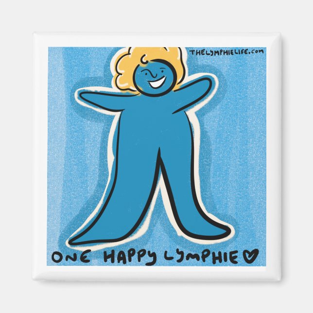 Magnet "One Happy Lymphie" (Vorne)