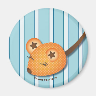 Magnet „orangee Maus“ - Sammlung Kiwi Täuschu