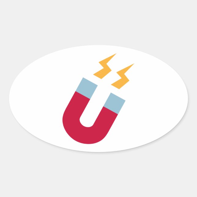 Magnet Ovaler Aufkleber (Vorderseite)