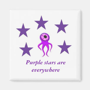 Magnet partout avec étoiles violettes