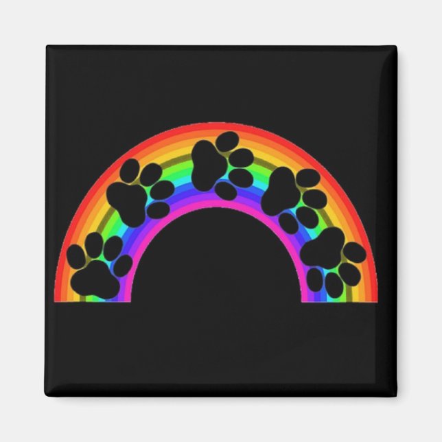 Magnet Paws auf einem Regenbogen (Vorne)