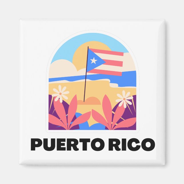 Magnet paysager Porto Rico (Devant)
