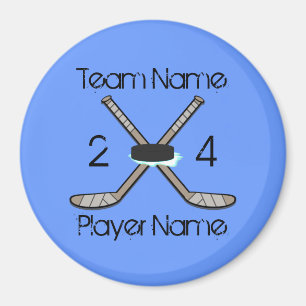 Magnet personnalisable d'hockey