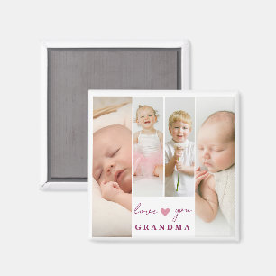 Magnet personnalisé 'Love You Grandma'