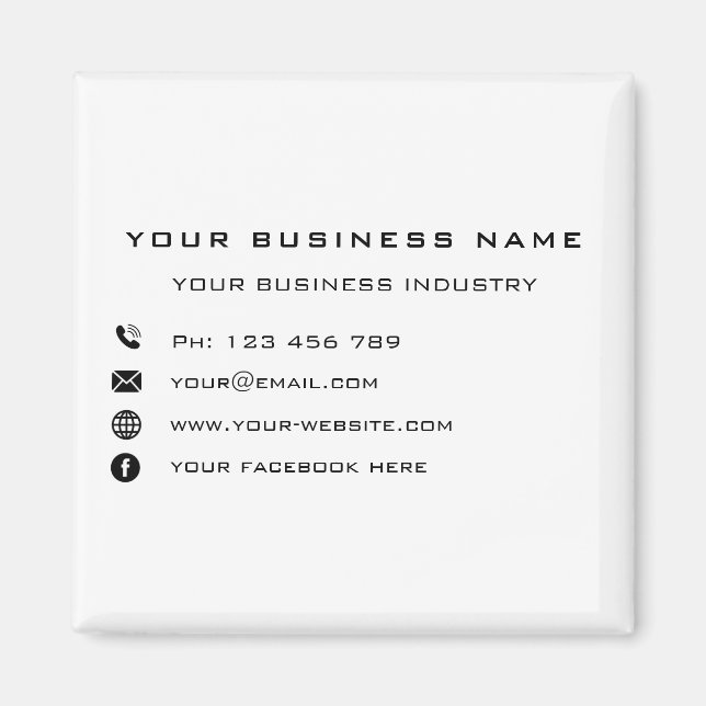 Magnet personnalisé promotionnel de l'entreprise (Devant)