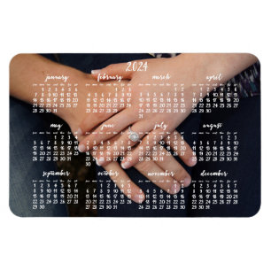 Magnet photo 2024 Calendrier magnétique 4x6