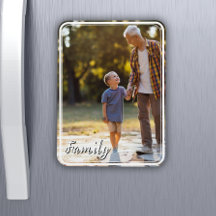 Magnet photo avec photo et texte personnalisés