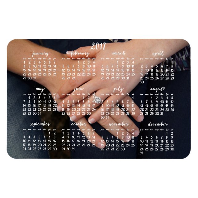 Magnet photo Calendrier magnétique 2017 4x6 (Horizontal)