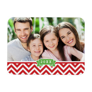 Magnet photo Chevron Holiday Keepsaké
