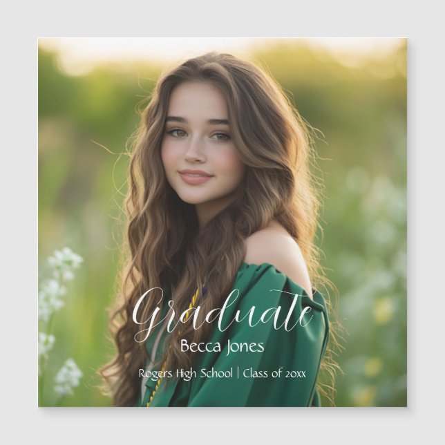 Magnet photo de calligraphie moderne (Devant)