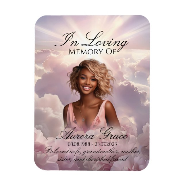 Magnet photo du Souvenir floral - FLR001 (Vertical)