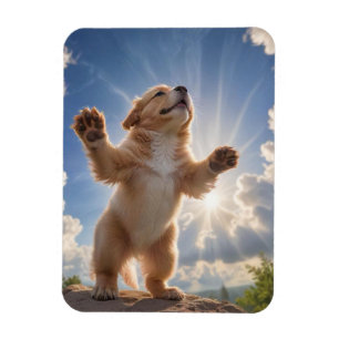 Magnet photo flexible de chiot