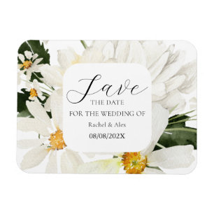 Magnet photo flexible floral pour le rappel de la