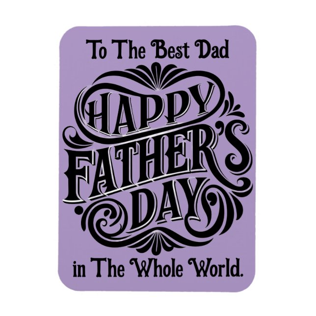 Magnet photo flexible meilleur papa (Vertical)