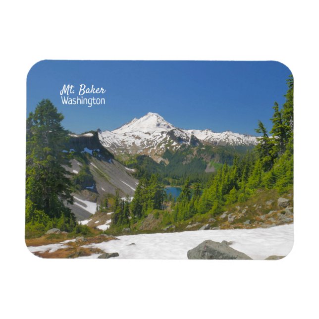Magnet photo flexible Mt. Baker Washington (Horizontal)