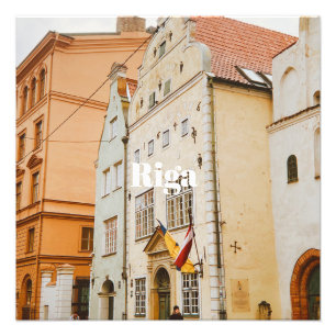 Magnet photo flexible paysage de la ville de Riga