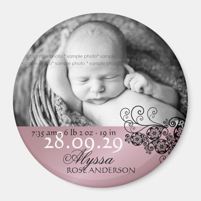 Magnet photo Floral Paisley (Devant)
