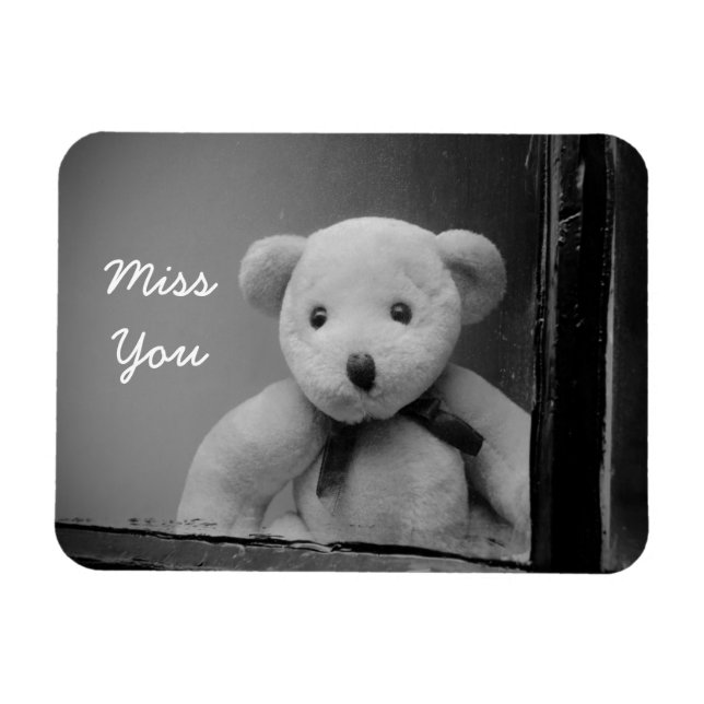 Magnet photo "Miss You" (Horizontal)