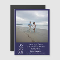 Magnet photo moderne pour annoncer la date de mari