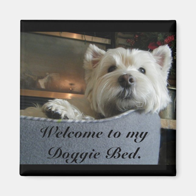 Magnet photo numérique de Westie (Devant)