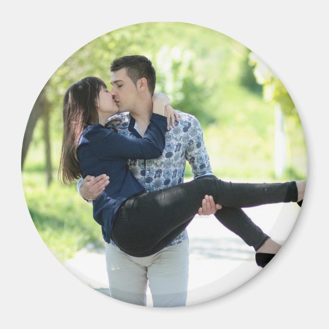 Magnet photo personnalisé de couples (Devant)