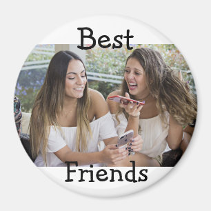 Magnet photo personnalisé des meilleurs amis