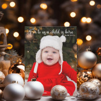 Magnet photo pour bébé de Noël