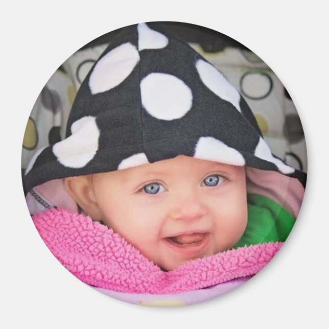 Magnet photo pour bébé personnalisé (Devant)