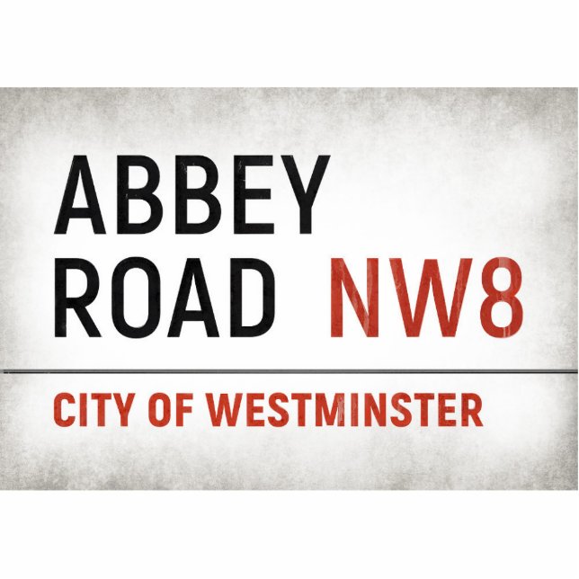 Magnet Photo Sculpture Abbey Road Londres Westminster (Devant)