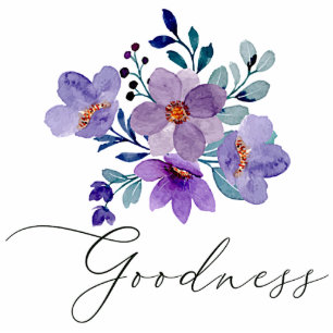 Magnet Photo Sculpture Aimant de bonté de fleurs violettes