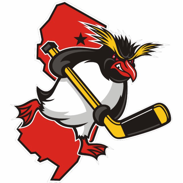 Magnet Photo Sculpture Aimant de pingouins du Jersey (Devant)