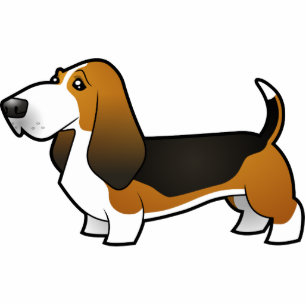 Magnet Photo Sculpture Bande dessinée Basset Hound