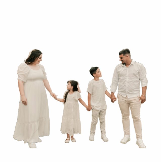 Magnet Photo Sculpture Custom Family Photo Gifts Keepsake  (Devant)