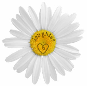 Magnet Photo Sculpture Daisy Flower For Daughter Art Customize Background